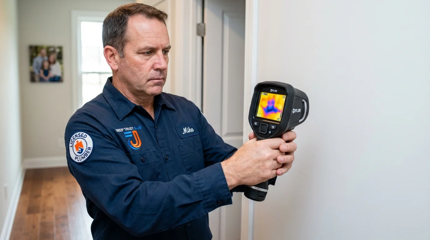 Thermal imaging leak detection by Johns Plumbing LLC in Heavener